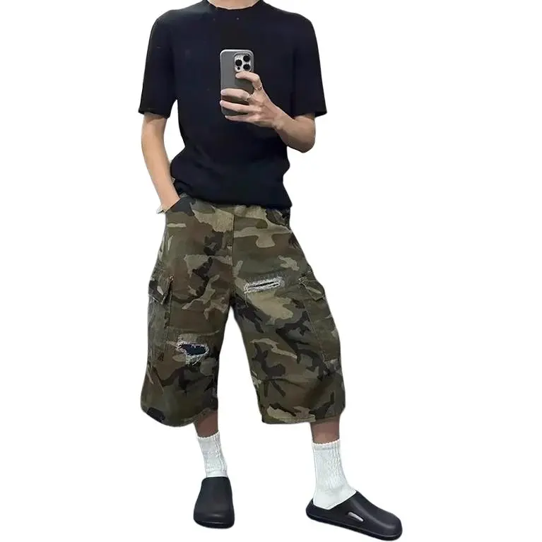 CORNILOT Casual Shorts Unisex Camouflage-2