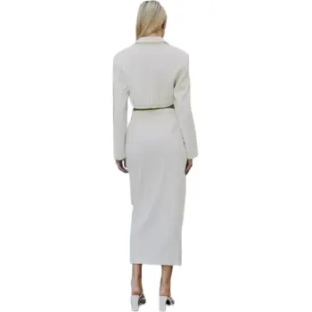 ELLIATTCOLLECTIVE Mini Coat Skirt Set Women's