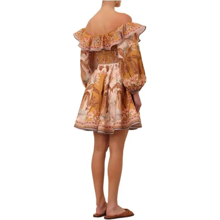 Zimmermann SS25 Long-Sleeved Dresses Women's Yellow-3