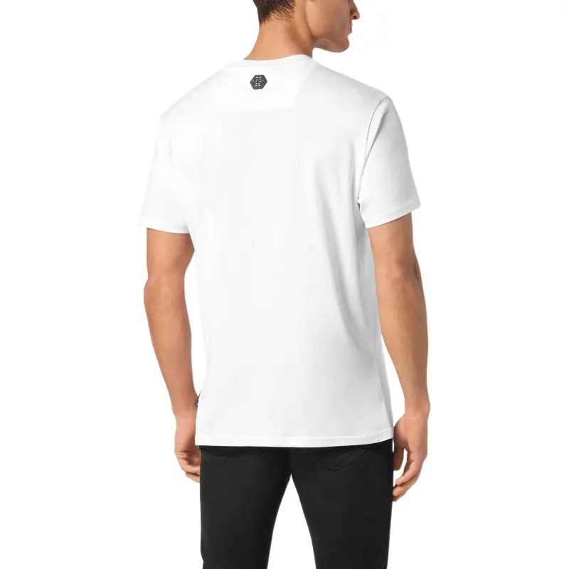 PHILIPP PLEIN Skull Coursive embellished T shirt-2