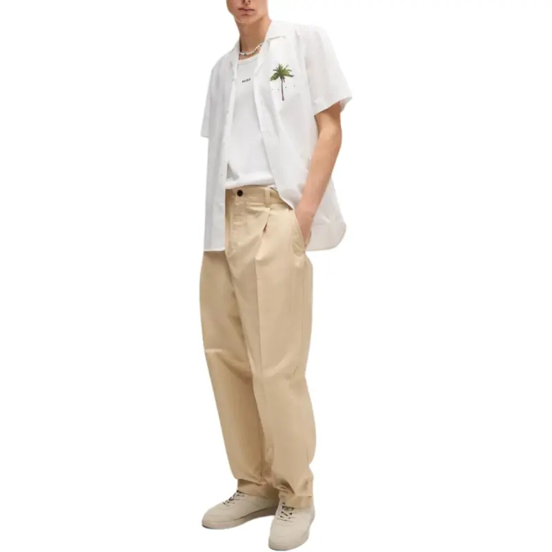 HUGO BOSS Casual Pants Men's Beige-2