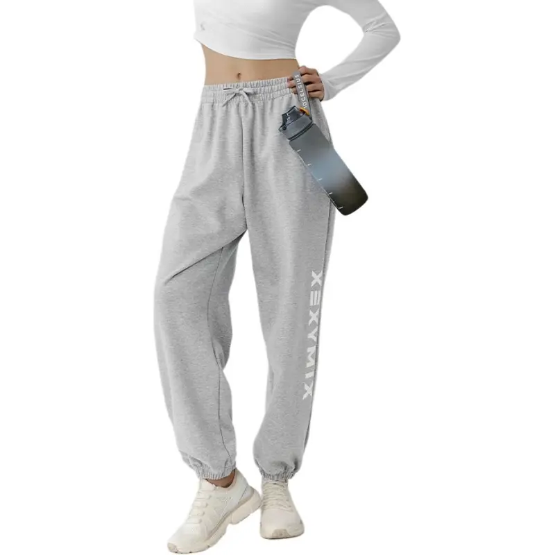 XEXYMIX SS25 Knitted Sweatpants Women's Blend Gray-1