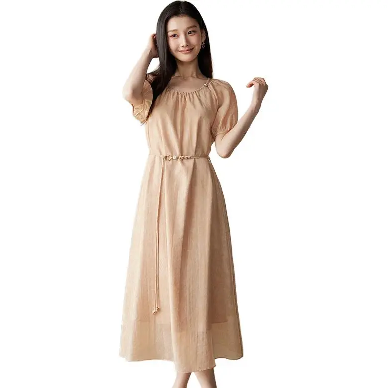 Yi Mengyuan Short Sleeved Dress Women's-1