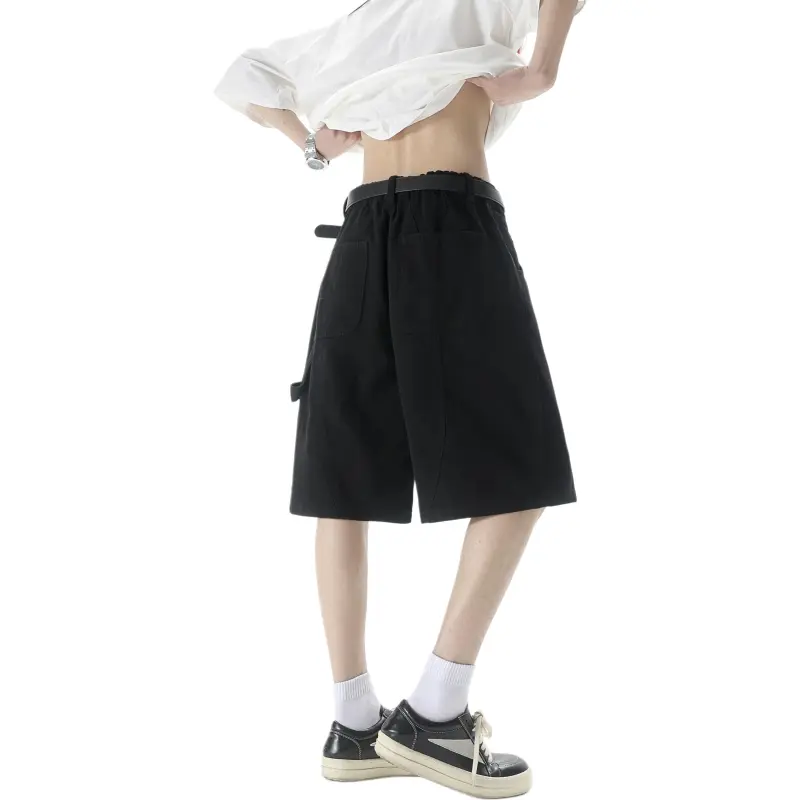 PAINT STAIN Denim Shorts Unisex-6