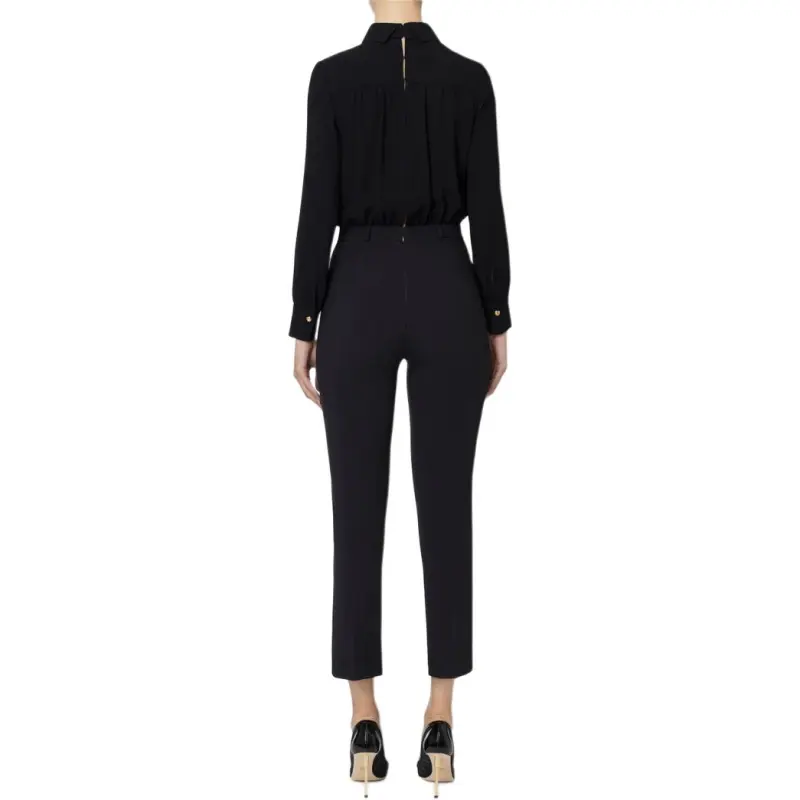 Elisabetta Franchi Scarf detail Crepe Jumpsuit-1
