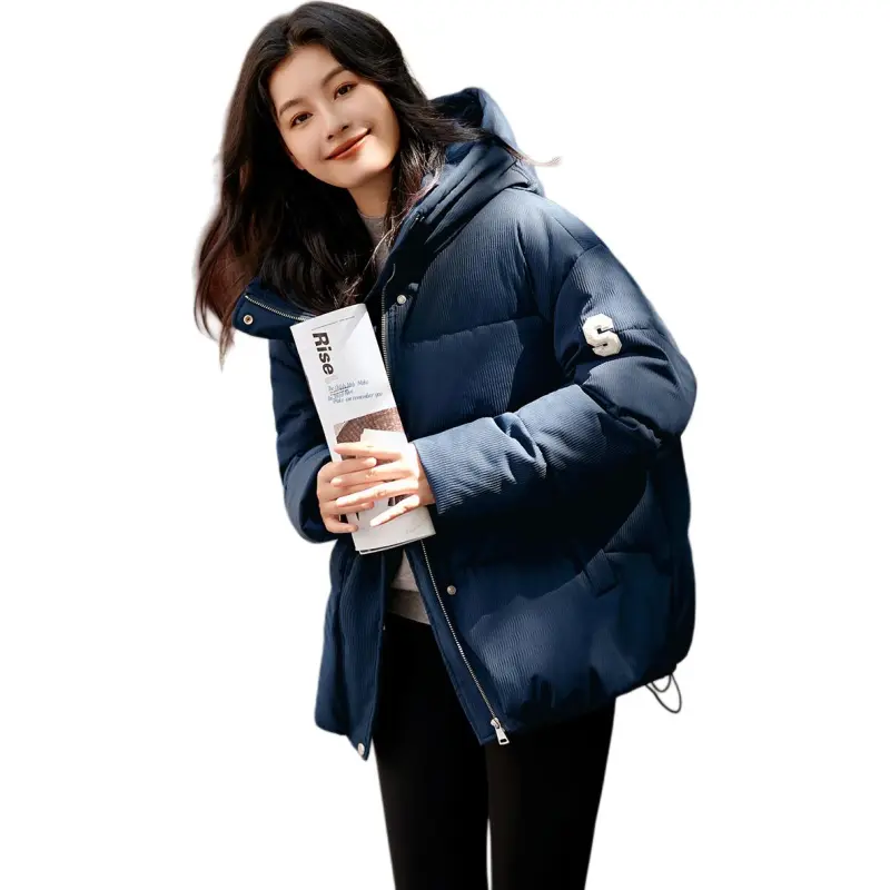 Mo Han Yi Mei Puffer Jacket Women's Navy Blue-4