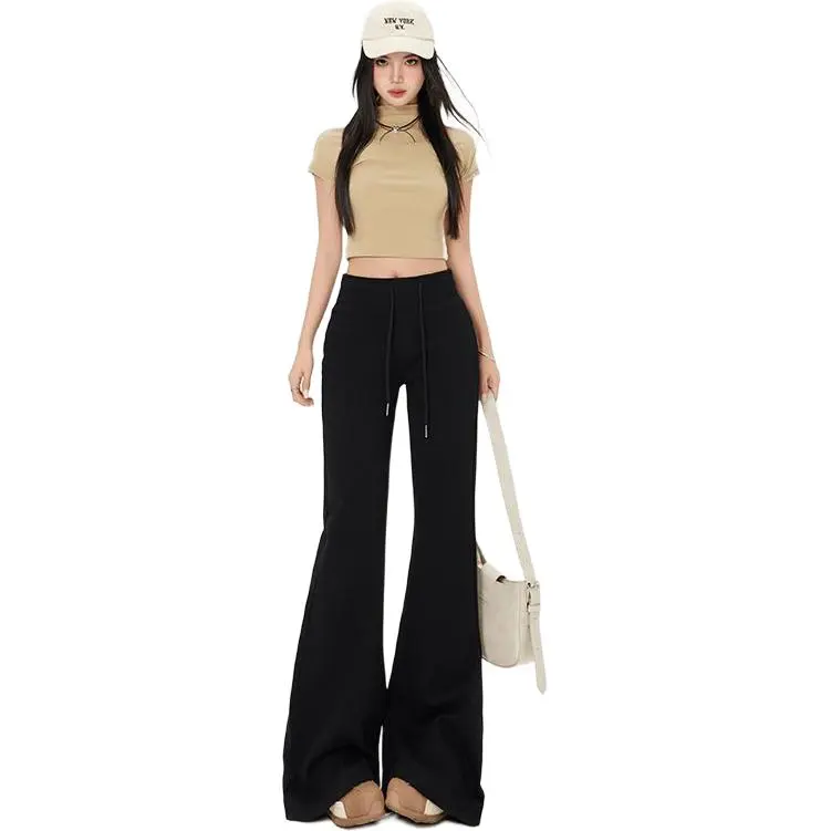 YINLEI Casual Pants Women's Black-2