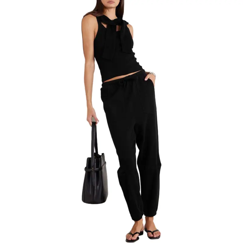 NILI LOTAN Knitted Sweatpants Women's Black-1