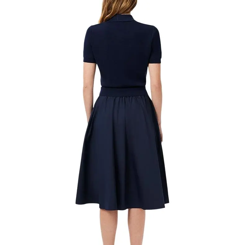 LACOSTE Short Sleeved Dress Women's 166/Navy Blue-2