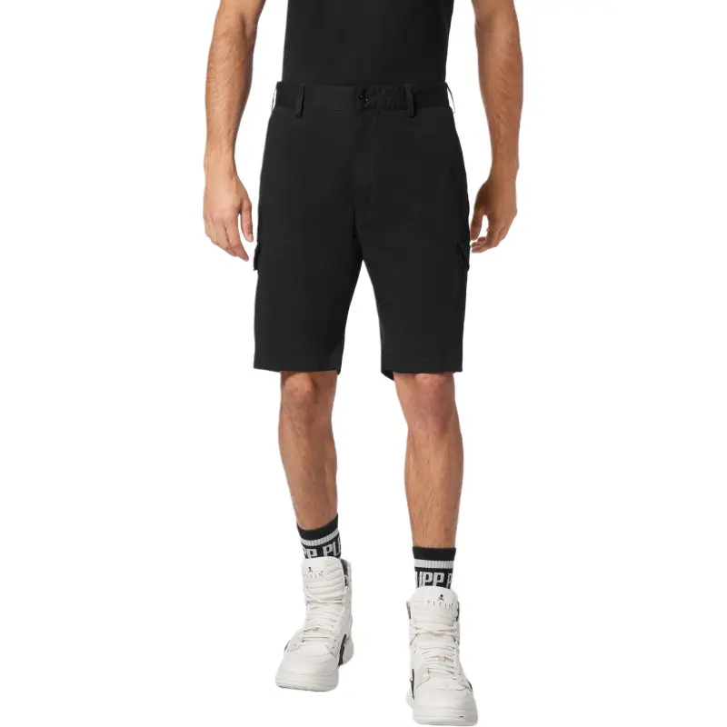 PHILIPP PLEIN Logo plaque Cargo Shorts-2