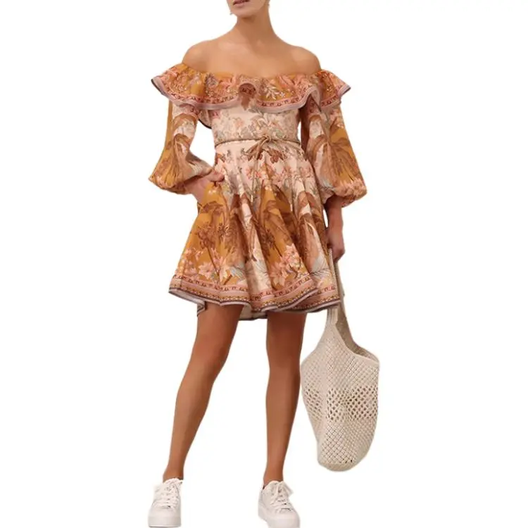 Zimmermann SS25 Long-Sleeved Dresses Women's Yellow-1