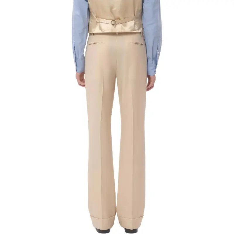 Valentino Turn Up Hem Straight Leg Trousers-2