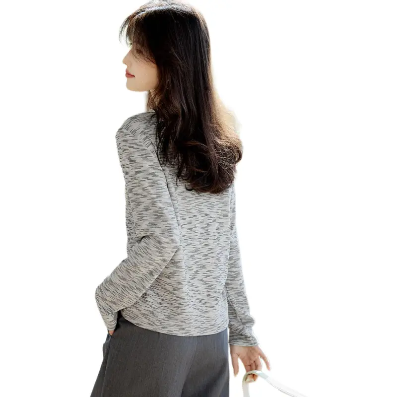 XWI T Shirt Women's Heather Gray Blue-4