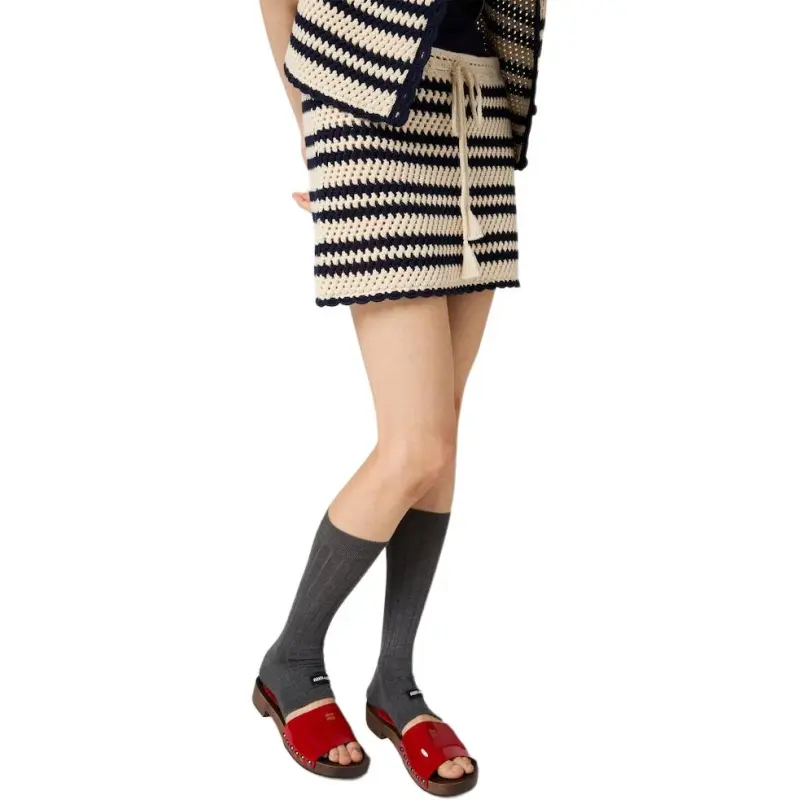 MIU MIU SS25 Casual Short Skirts Women's Blue-3