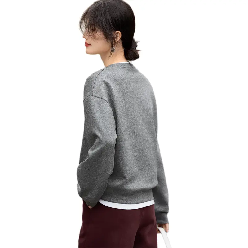 XWI Sweatshirt Women's Gray & White-1