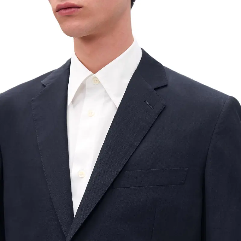 HERMES Business Suits Coats Men's Ocean Blue-3