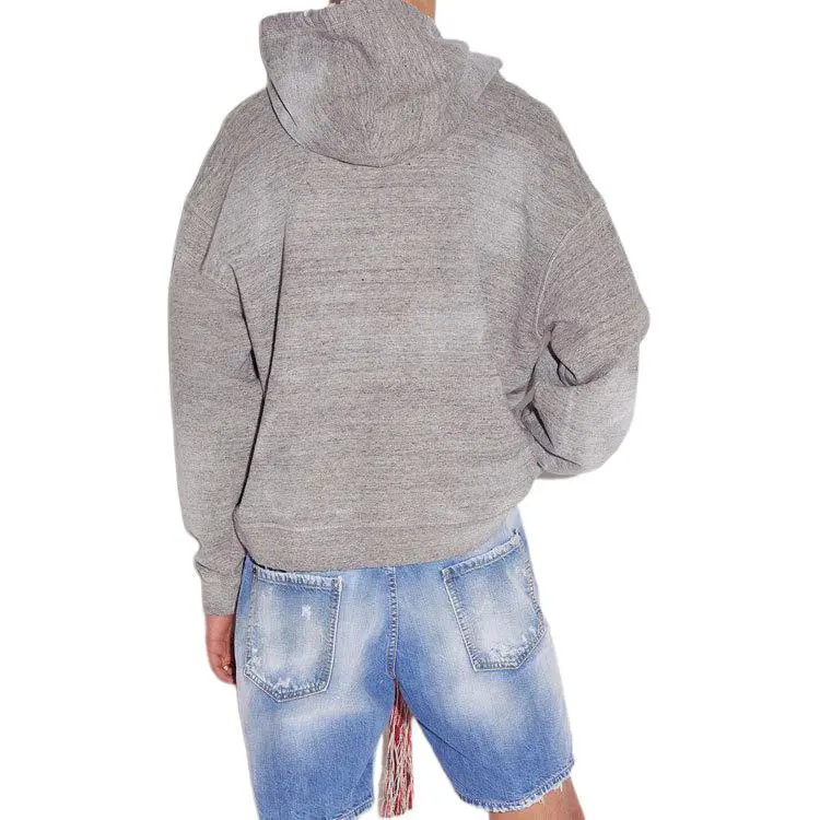 DSQUARED 2 Distressed Drawstring Hoodie-3