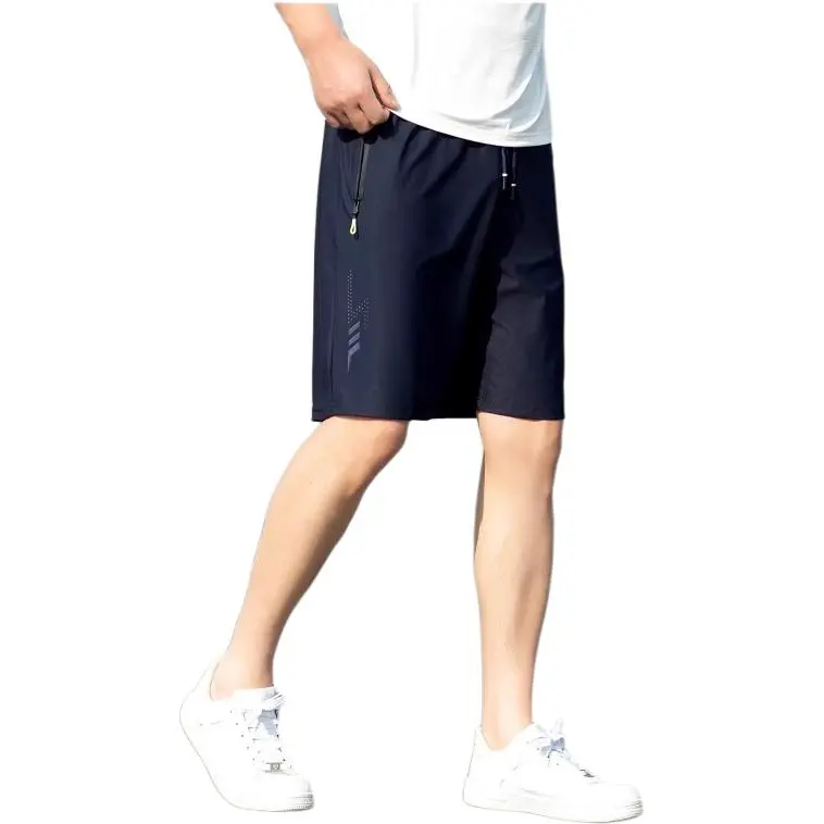 KVIV Casual Shorts Men Navy Blue -1