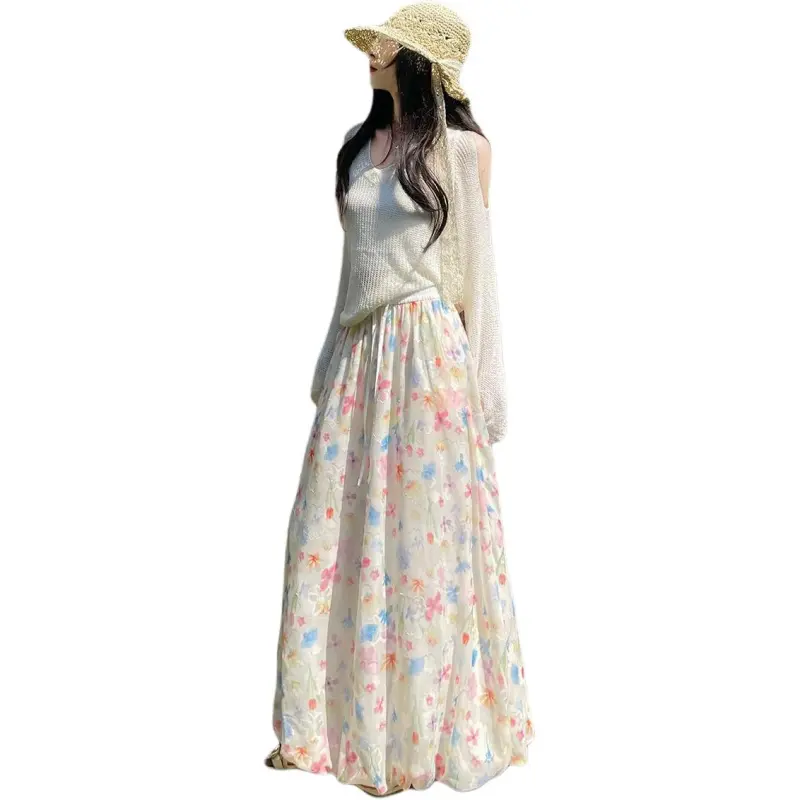 Dior Beauty Casual Long Skirt Women's-4