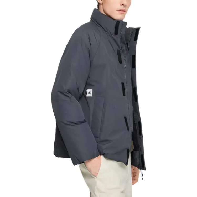 Skechers Yazhuan Series Down Jacket Men's Iron Gate Gray-4