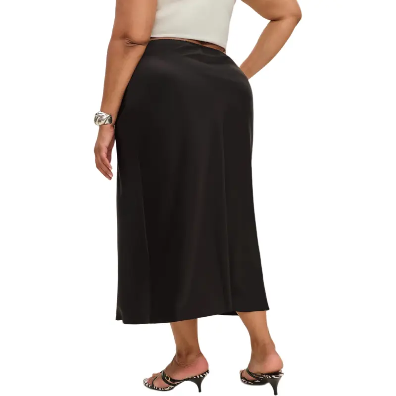 REFORMATION Layla Satin Skirt Es Casual Long Skirt Women's-1