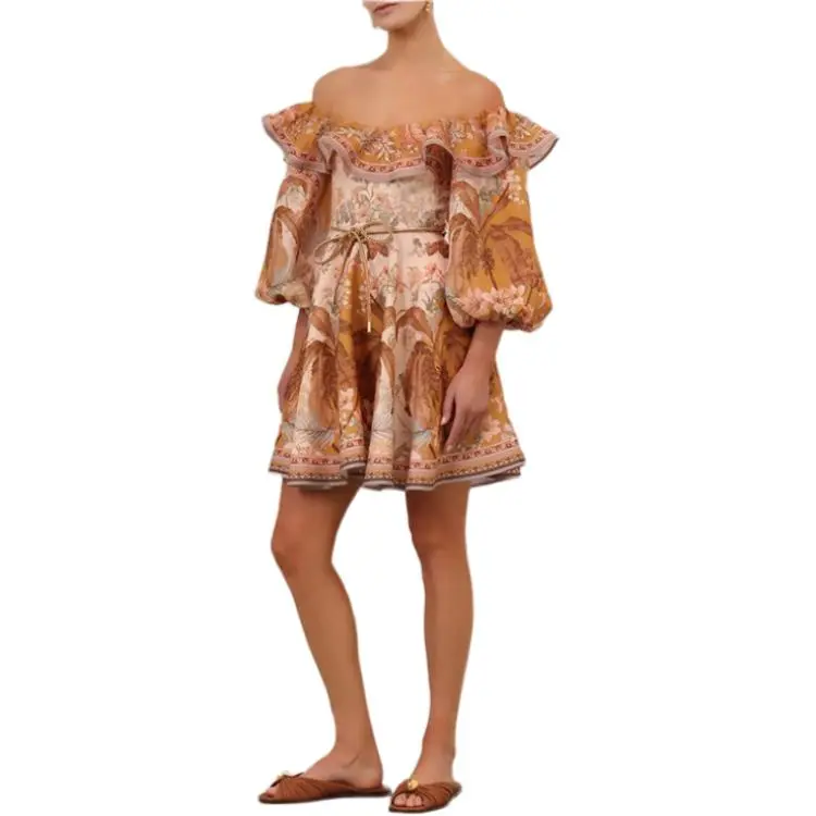 Zimmermann SS25 Long-Sleeved Dresses Women's Yellow-4