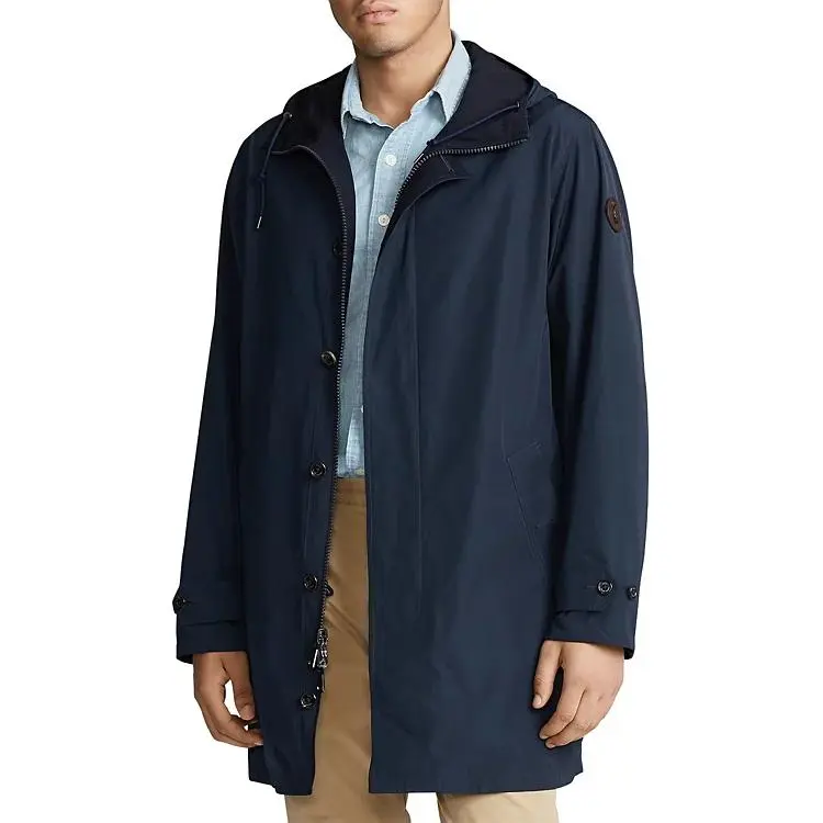 Polo Ralph Lauren FW23 Trench Coat Men's Marine Blue-3