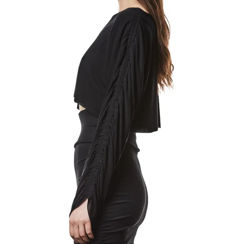 Thom Krom Ruched Crop Top-5