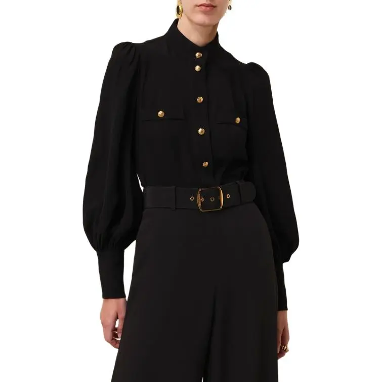 Zimmermann FW24 Shirt Women's Black-1