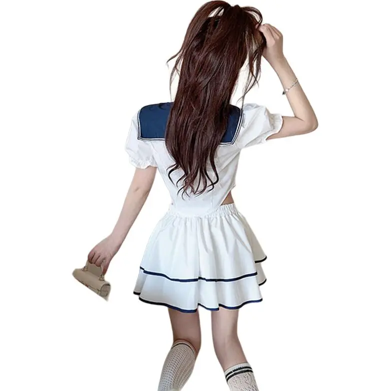 DGMZ Two Piece Skirt Sets Women's White Set-1