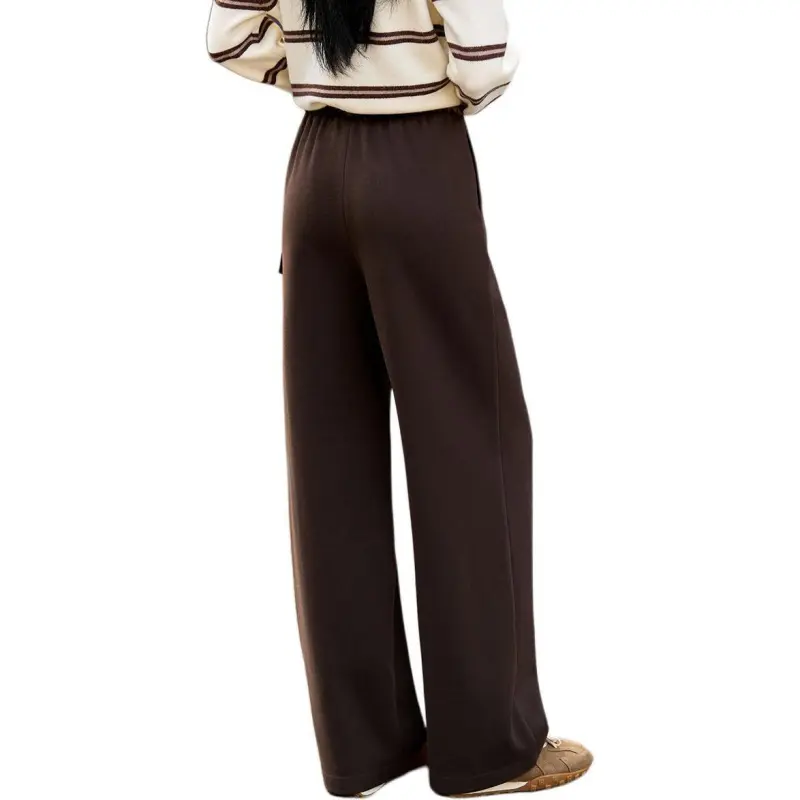 Mo Han Yi Mei Casual Pants Women's Tea Brown-3