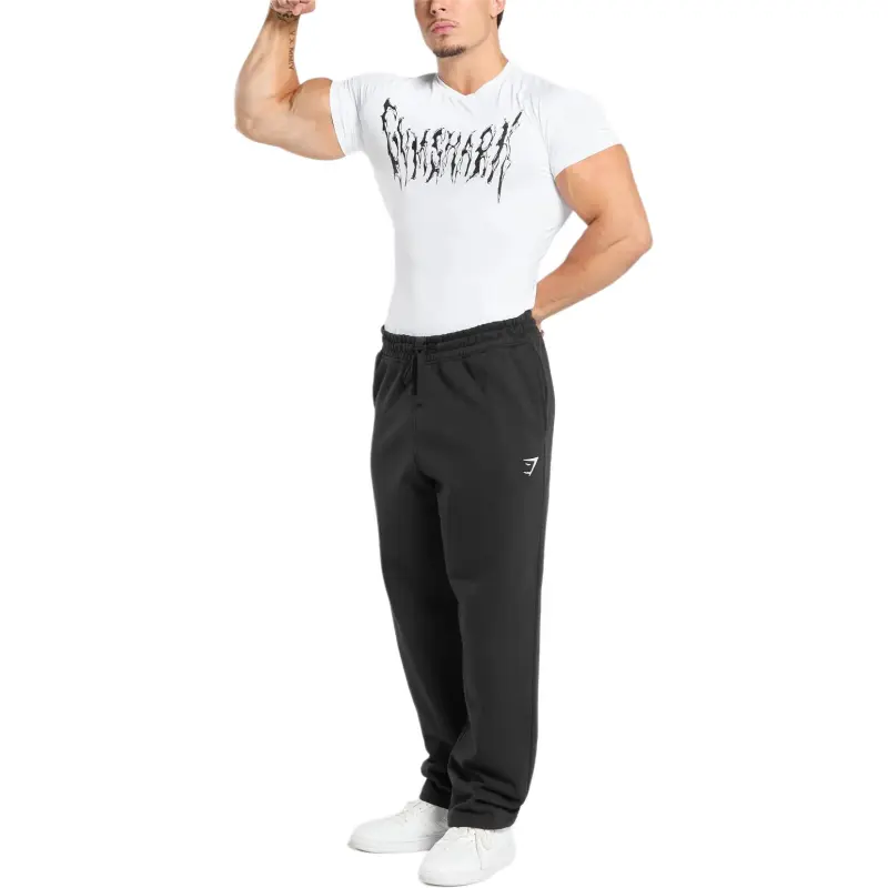 GYMSHARK Graphic Baselayer T Shirt Men's White-2