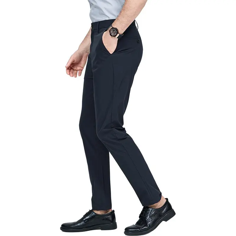 FIRS Casual Pants Men Navy Blue-3
