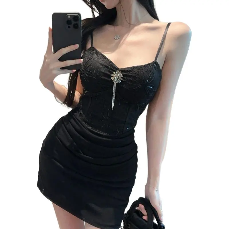 XIANSINIAO Slip Dresses Women's-5