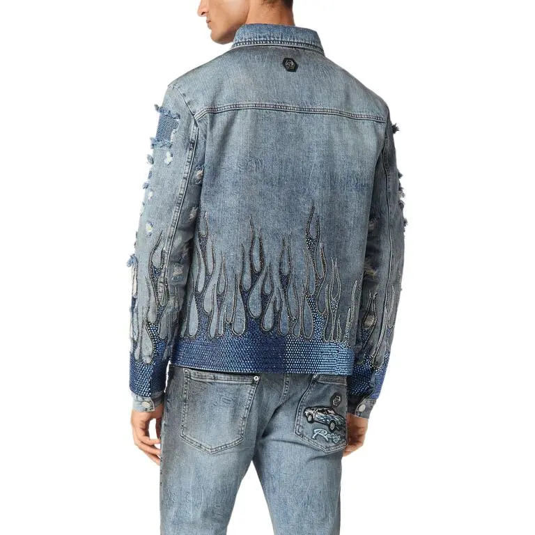 PHILIPP PLEIN Strass Flame Jacket-2