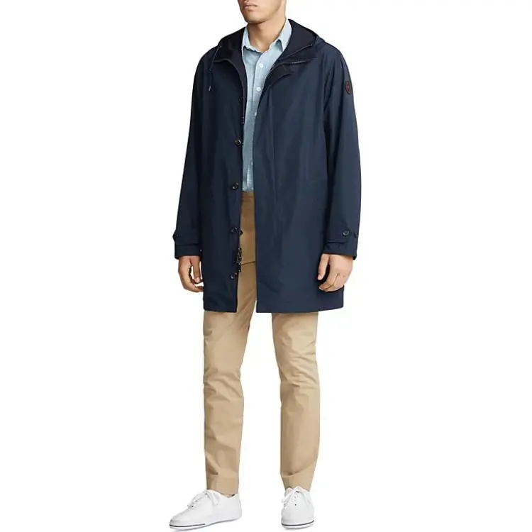 Polo Ralph Lauren FW23 Trench Coat Men's Marine Blue-2