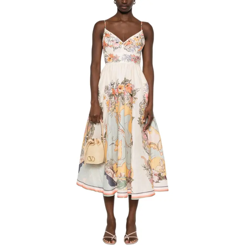 Zimmermann Tallow Tucked Bodice Dres-1
