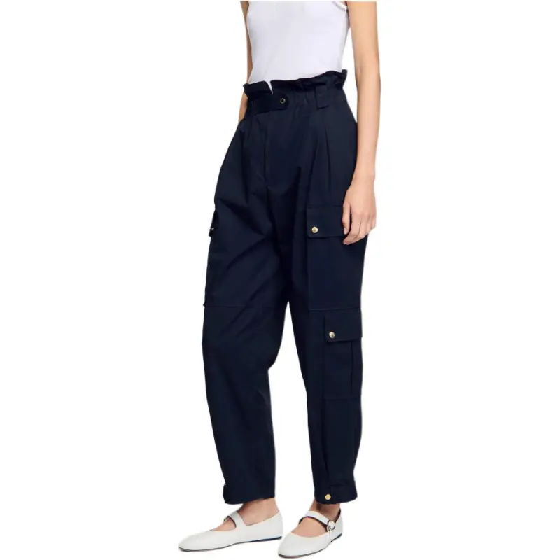 Sandro Straight leg Trousers-3