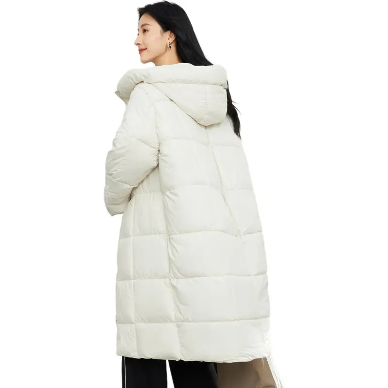 CARBAMMI Puffer Jacket Women's Beige-1