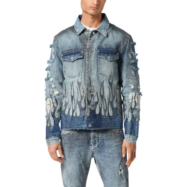 PHILIPP PLEIN Strass Flame Jacket-1