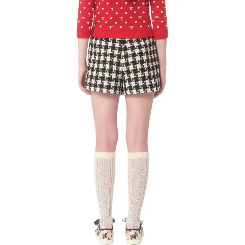 Valentino Damier Light High Waist Shorts-2