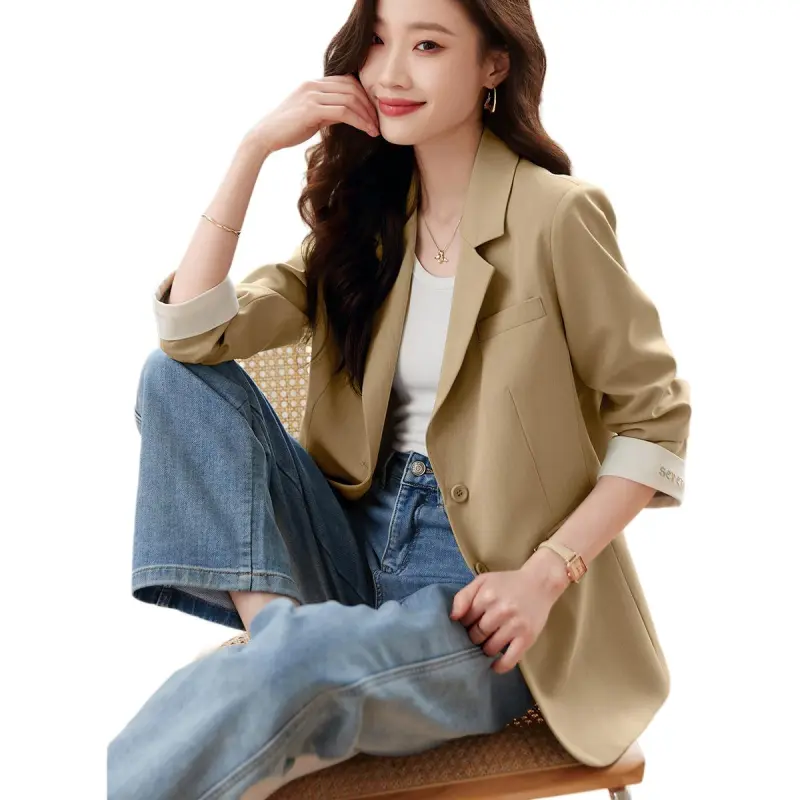 Mo Han Yi Mei Business Suit Women's Khaki-2