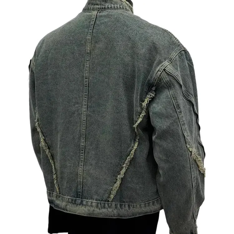 PLUSONEONE+ Denim Jacket Unisex Blue-1