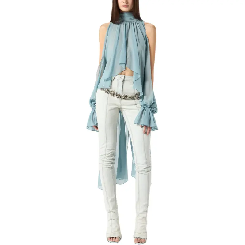 Blumarine SS25 Shirt Women's Blue-2