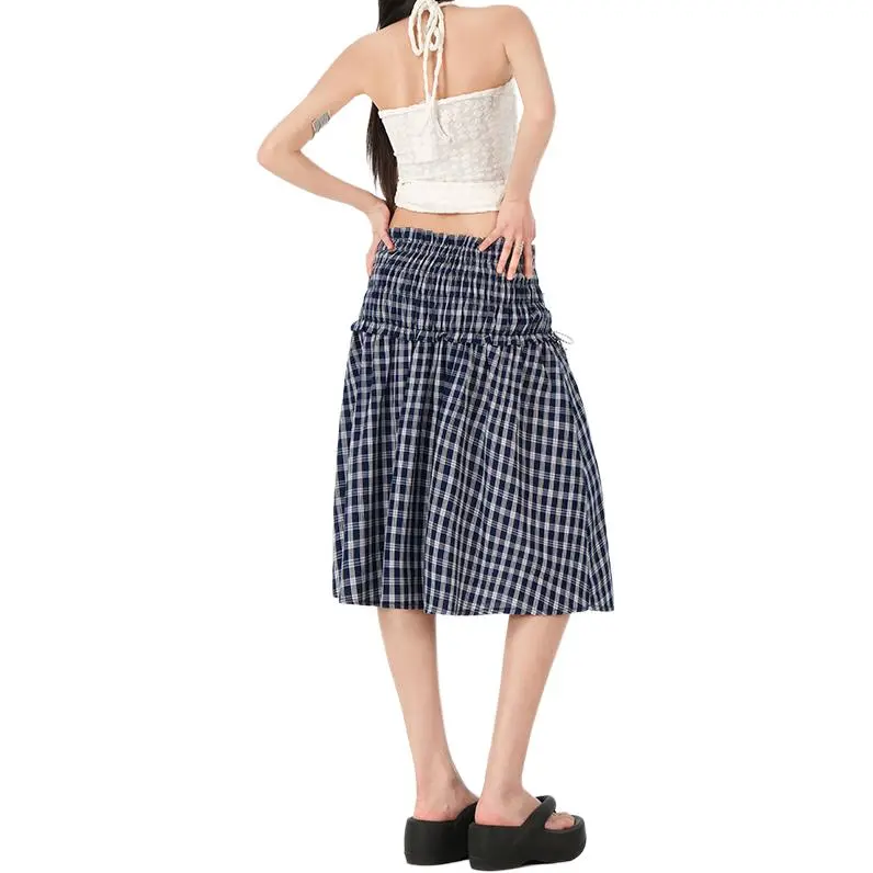 FOREVER 21 Casual Long Skirt Women's Blue-1