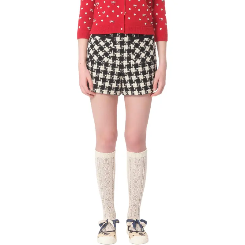 Valentino Damier Light High Waist Shorts-1