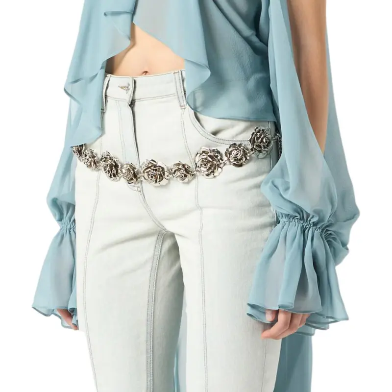 Blumarine SS25 Shirt Women's Blue-5