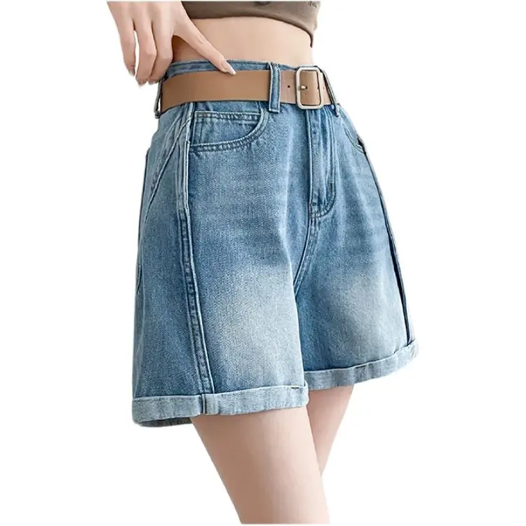 Mu Xiao Xin Denim Shorts Women's-8