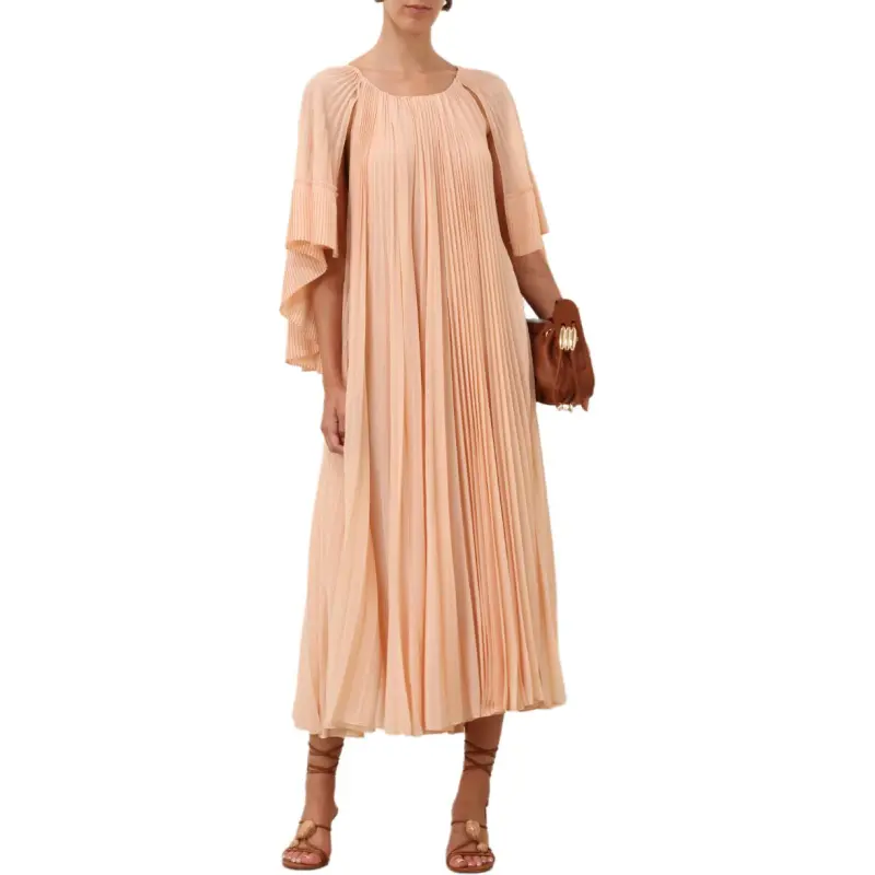 Zimmermann SS25 Short Sleeved Dress Women's Peach-2