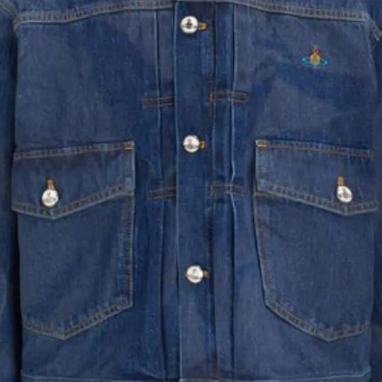 Vivienne Westwood Crinkled effect Denim Jacket-5